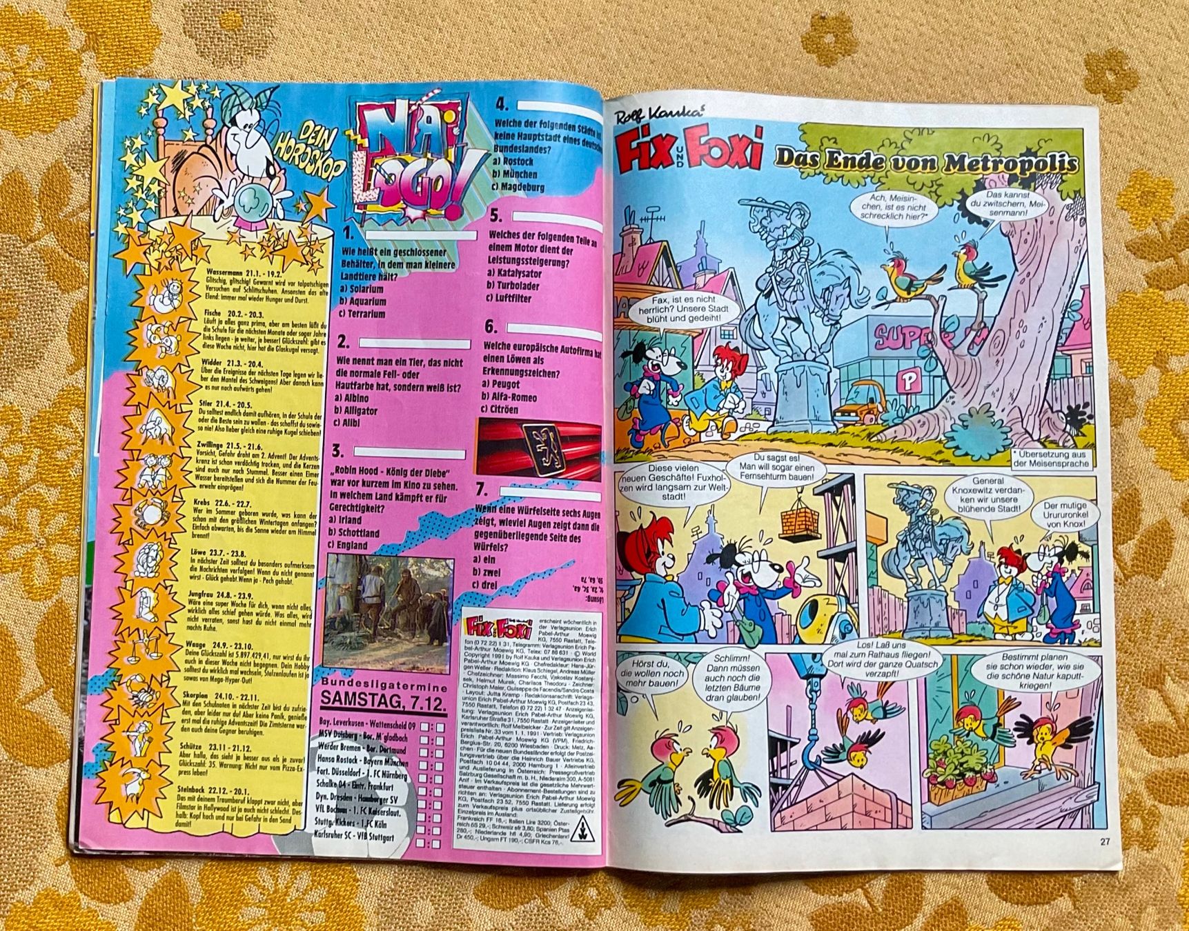 Fumetti: Fix und Foxi Heft Nr 50 von 1991 – Usato da Endingen venduto da nathan05 6