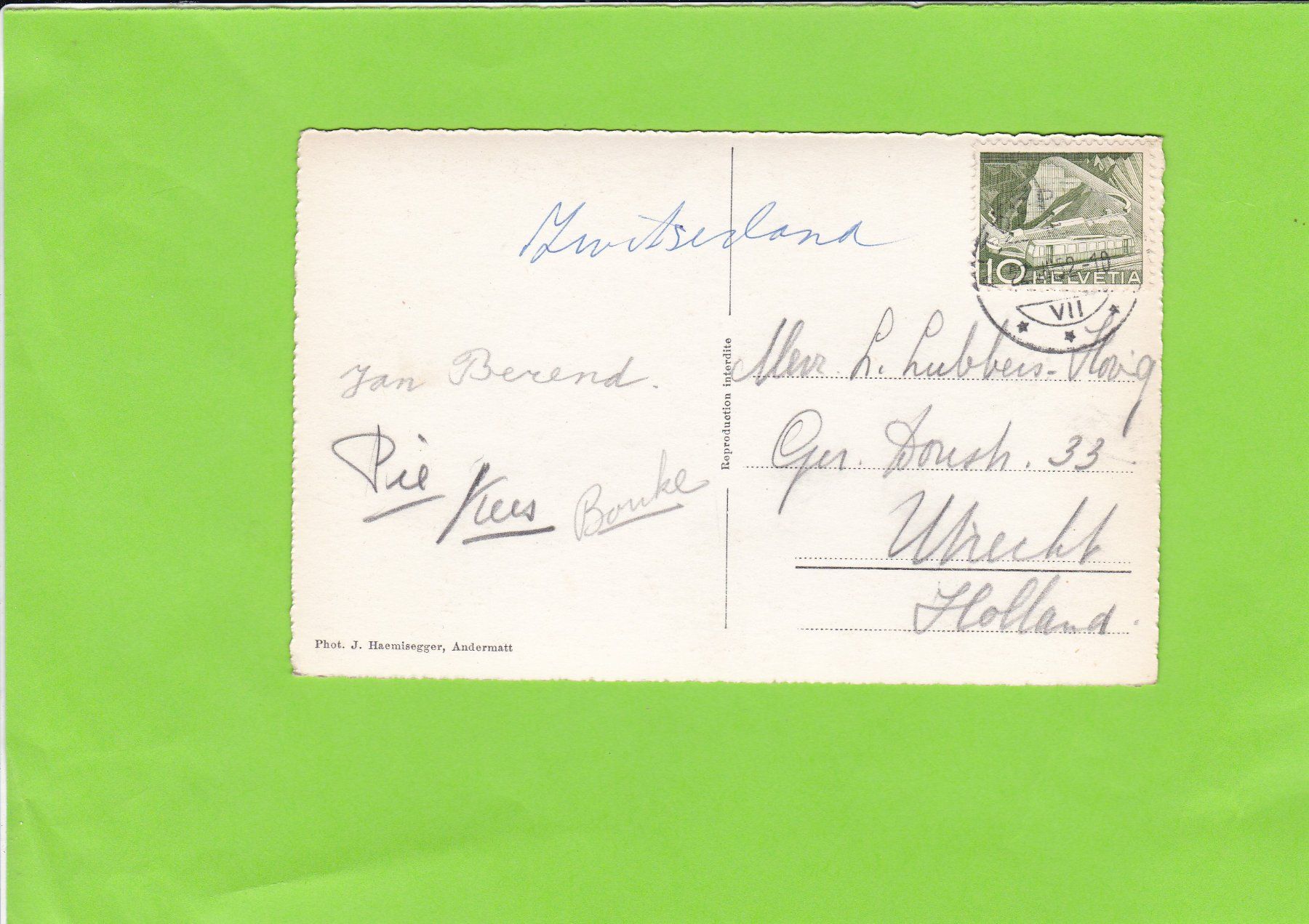 Cartoline postali: Wassen, Kirche – Usato da St. Peterzell venduto da neckertal 1