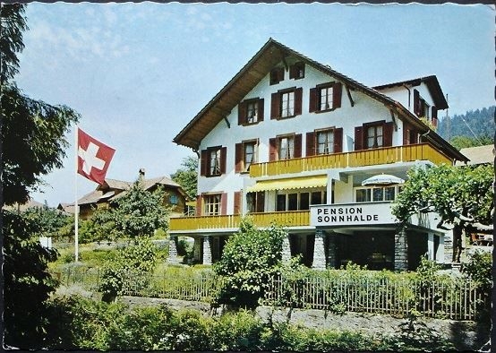 Cartoline postali: HILTERFINGEN Pension Sonnhalde – Usato da Jona venduto da philajona