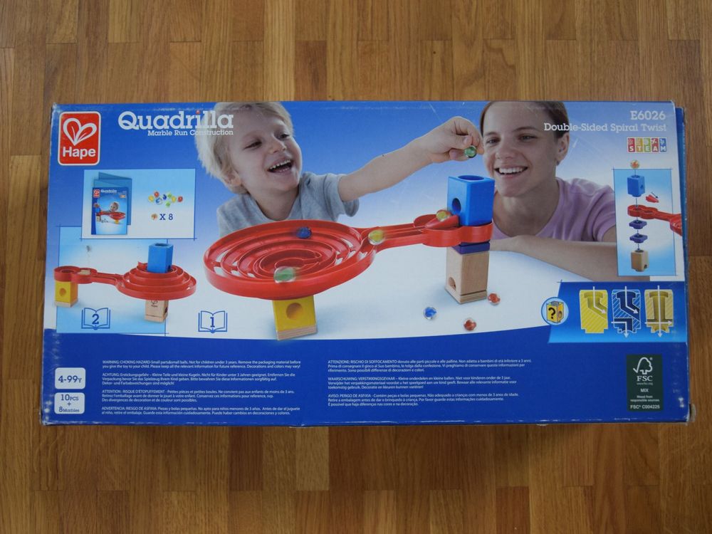 Hape Kugelbahn Murmelbahn Double-Sided Spiral Twist | Kaufen Auf Ricardo