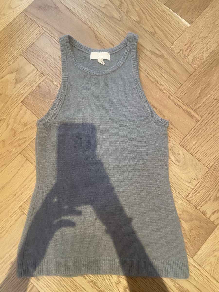 H&M Top: 100% Kaschmir Stricktop XS in grau – Usato da Winterthur venduto da mal_8f2x 1