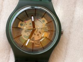 Swatch New Gent, neuwertig, dunkelgrün