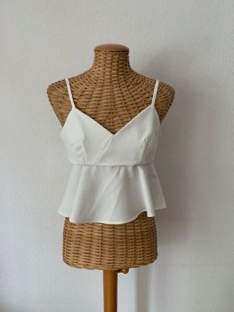 BERSHKA - Top weiss M