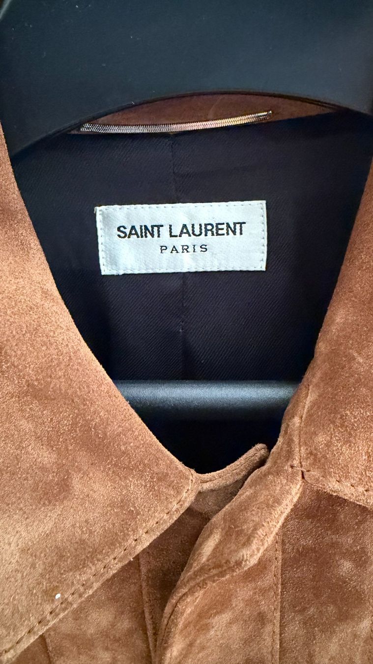 Saint Laurent Giacche: Veste en daim Saint Laurent – Usato da Genève venduto da tan_h6b8 1