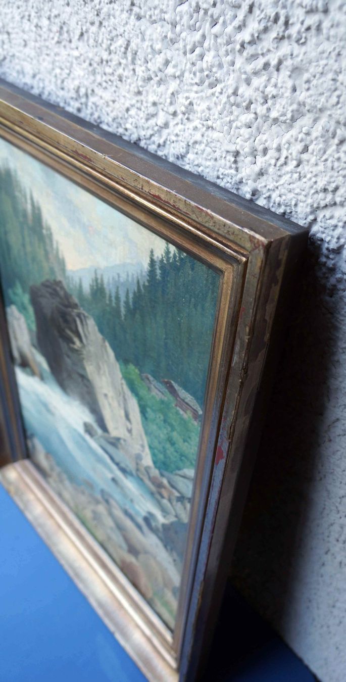 Dipinti: Gebirgsbach, Oelgemälde – Usato da Zürich venduto da Beach59 6