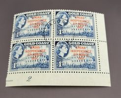 Ghana 1957 viererblock briefmarke