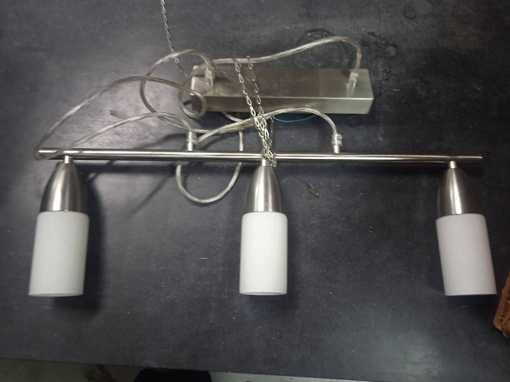 Lampadari & plafoniere: Trio Deckenlampe Edelstahl 3-flammig E14 – Usato da Basel venduto da Petergunn