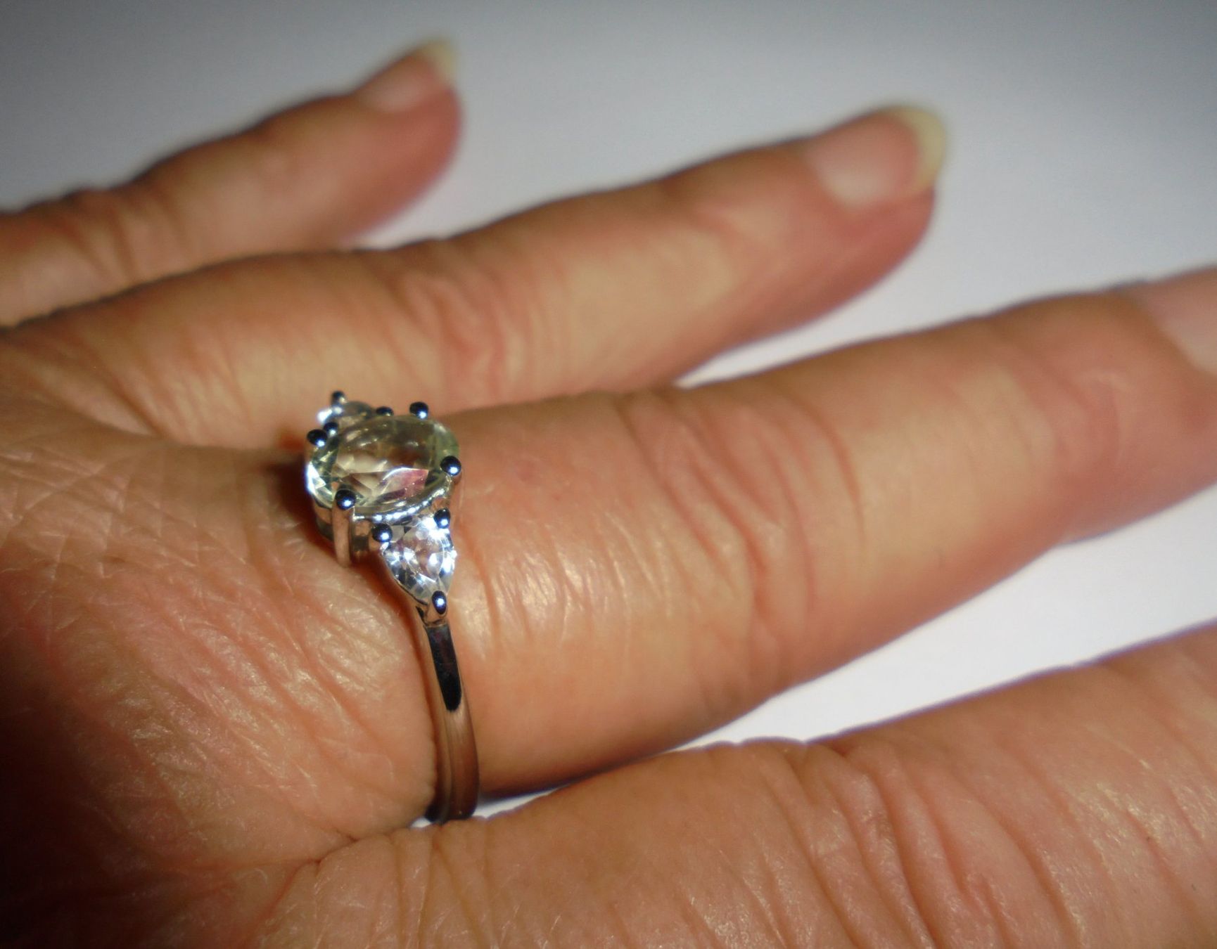 Ringe: Echtschmuck: Silberring Grüner Amethyst 18/56 – Neu (gemäss Beschreibung) aus Zuchwil von maumauchi 7