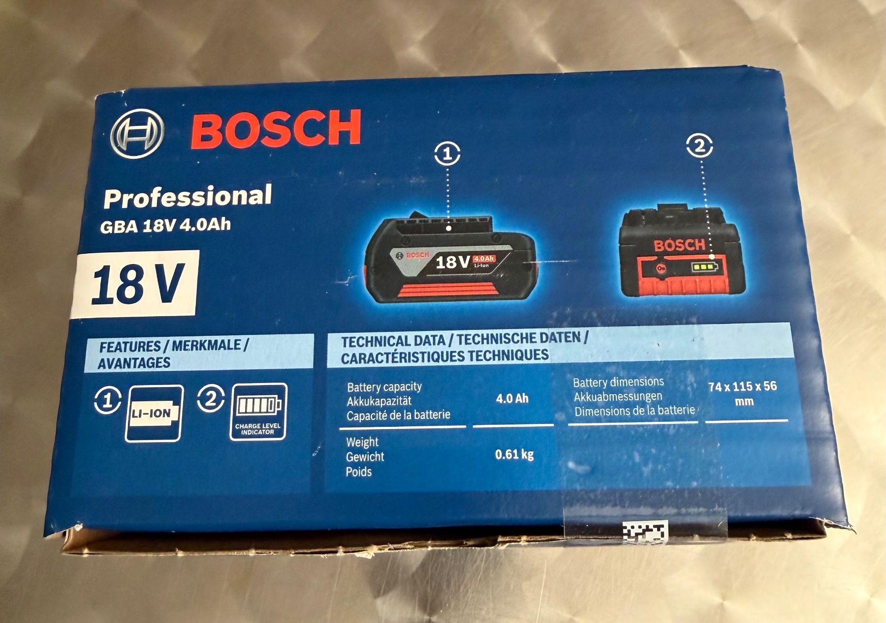 Bosch Caricatori & Batterie: Bosch Professional 18V 4.0h Akku – Nuovo e nell'imballaggio originale da Studen BE venduto da Ironbonehead 1