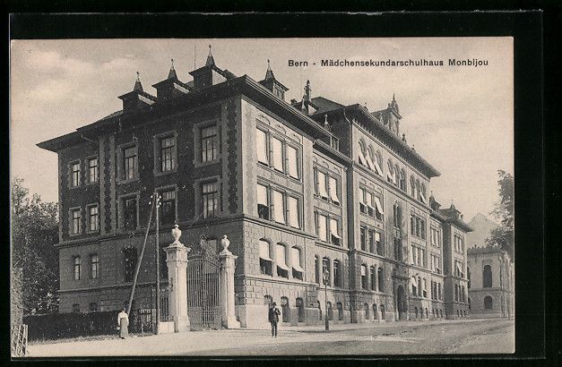 Cartes postales: AK Bern, Mädchensekundarschule Monbijou – D'occasion à Berlin par bartko-reher
