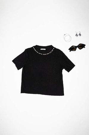 Elegantes Schwarzes Top