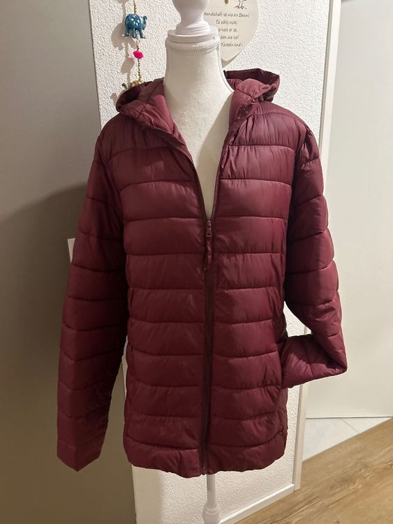 Leichte Kapuzensteppjacke bordeaux von Chicorée Gr. XL (Gebraucht) in ...