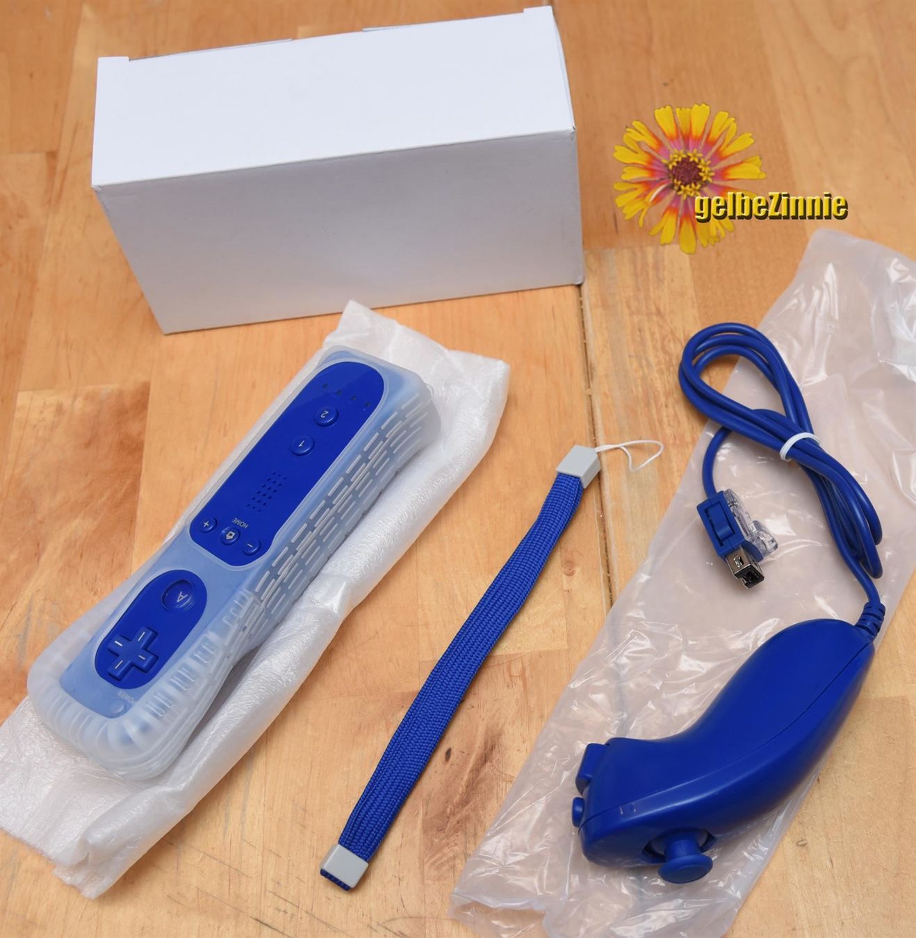 Controller: Wii Controller Blaumit Nunchuk (NEU) – Nuovo (secondo la descrizione) da Frenkendorf venduto da gelbeZinnie