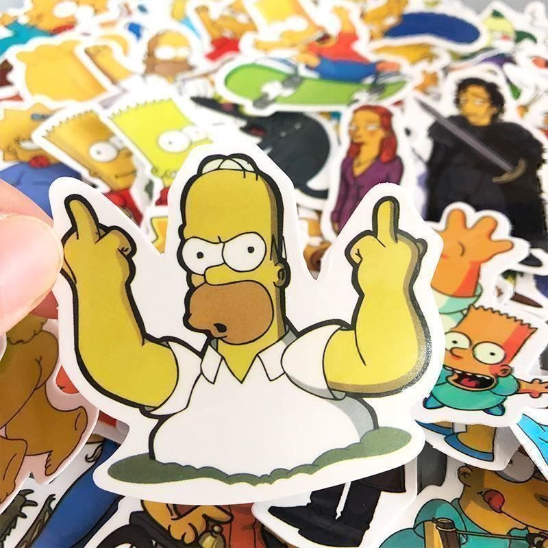 Sticker: 50 autocollants The Simpsons – Nuovo e nell'imballaggio originale da Gurmels venduto da Swisspod 2