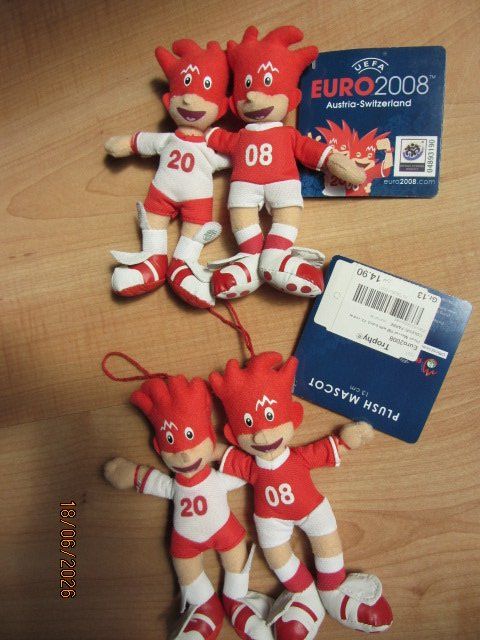 Statuette: Fussball EM 2008 Maskottchen – Nuovo (secondo la descrizione) da schönenwerd venduto da kusi027 2