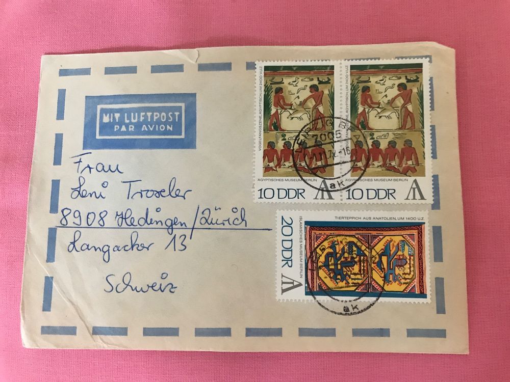 Couvert - Luftpost mit Briefmarken von der. DDR | Kaufen auf Ricardo