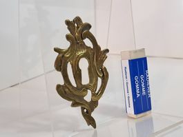 1 schöne antike Schlüssel Rosette, Messing (LOT769#MBS3)