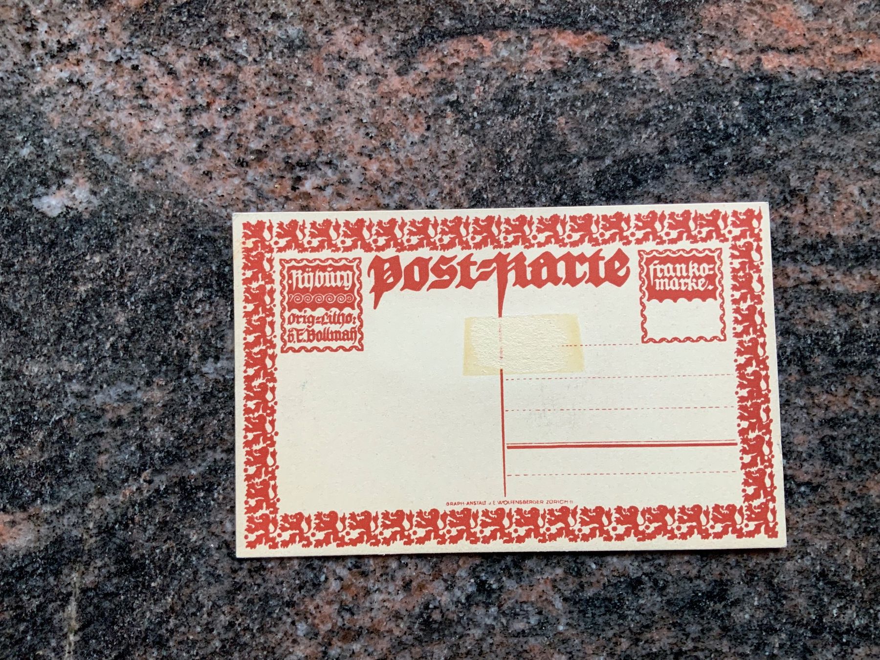 Cartes postales: Ansichtskarte von E. Bollmann, Schloss, ungelaufen – D'occasion à Vellerat par joromaur 1