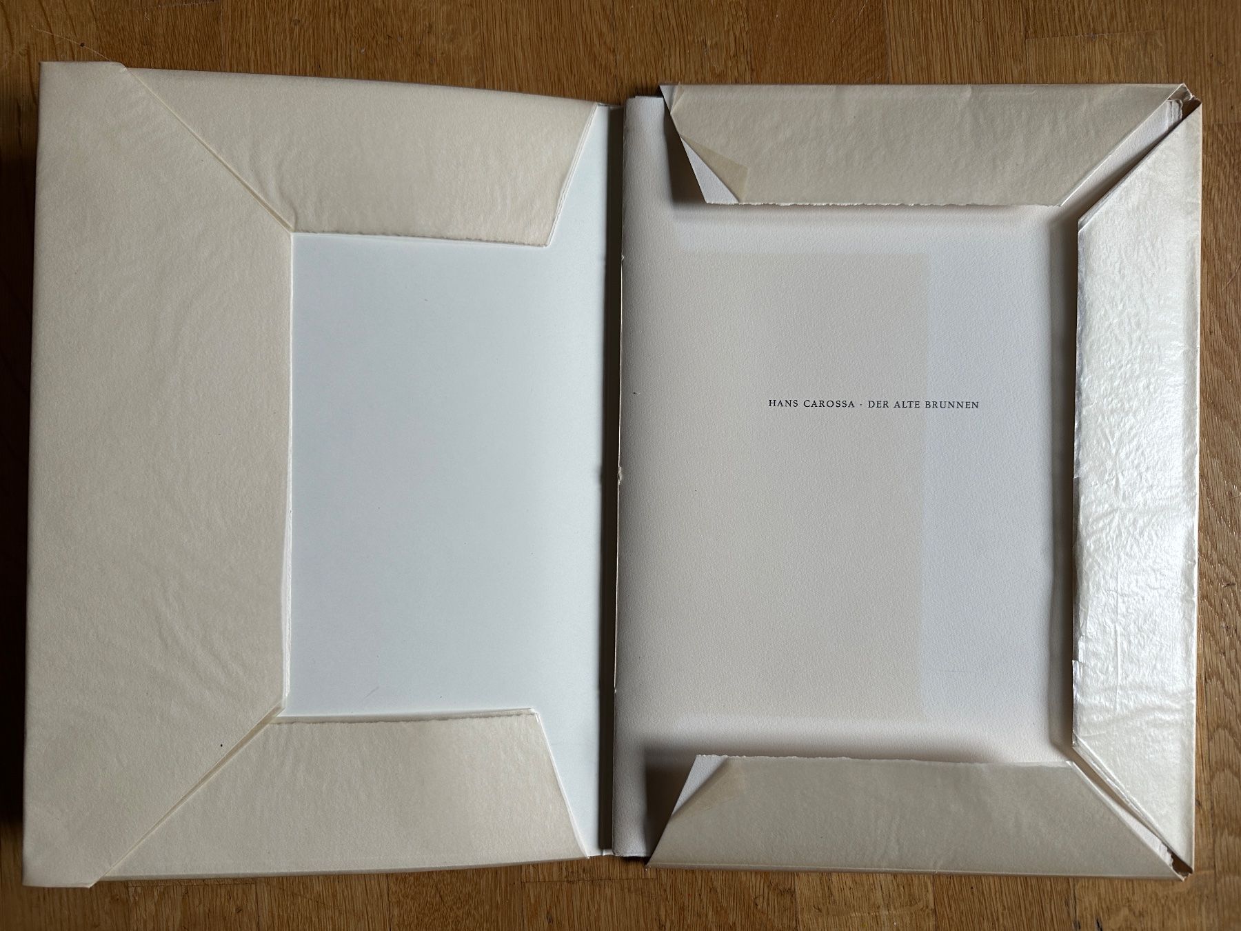 Libri: Hans Carossa: Der alte Brunnen. – Usato da Zürich venduto da allp 1