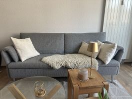 Sofa Horst Spiez 3-Sitzer grau Breite 197 bis 231 cm