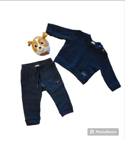 Set Gymp Lange broek & Trui Tiptop blau Gr.68