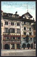 Luzern, alte Häuser am Weinmarkt, Hotel