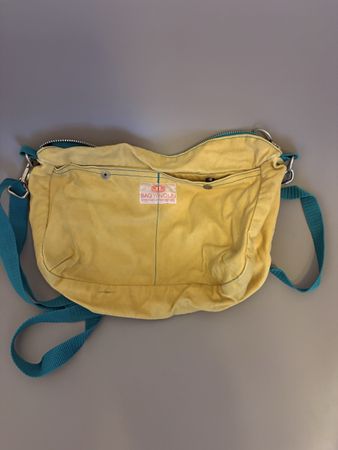 Umhängetasche Bag'n'Noun gelb blau gebrauchter Zustand
