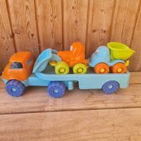 Spielzeug Lastwagen mit Kipper und Anhänger gebraucht
