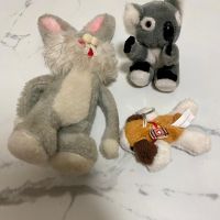 3er Set Vintage Stofftiere Bugs Bunny, Koala & Bärli!
