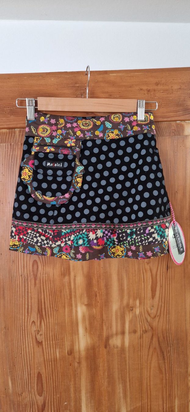Moshiki Vestiti & Gonne: Moshiki Mini Choco Jupe Reversible – Nuovo e nell'imballaggio originale da Rifferswil venduto da maruna