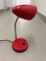 Retro / Vintage Tischlampe Rot – voll funktionsfähig