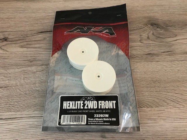 Tamiya Modellismo RC: AKA Hexlite 2WD Front Wheels 1/10 – Nuovo e nell'imballaggio originale da Buchs ZH venduto da rc-indoorbahn