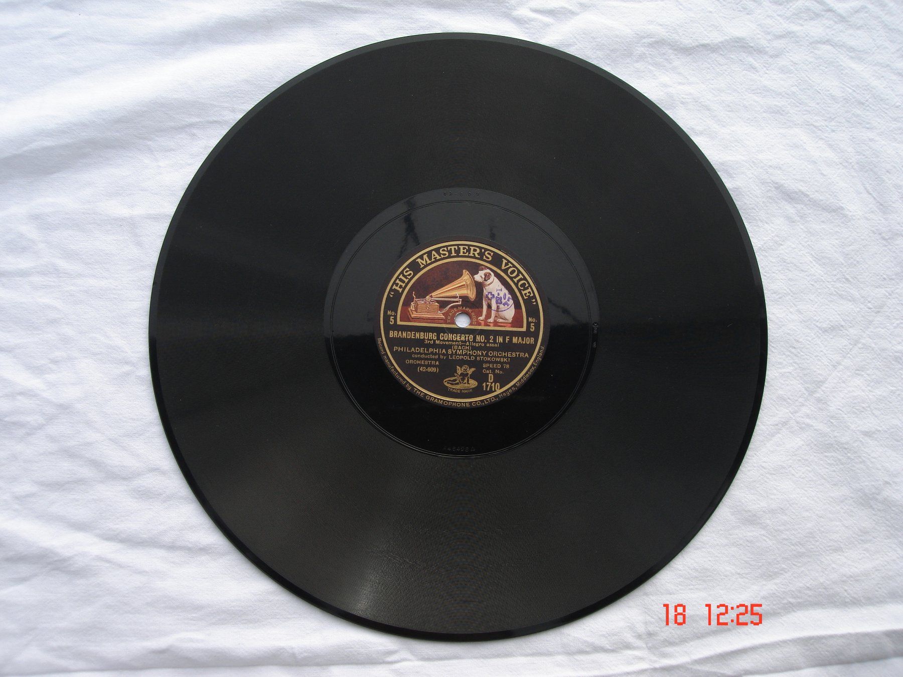 Dischi in vinile: Schellackplatten J.S.Bach Brandenburgisches Konzert Nr.2 – Usato da Aeschi SO venduto da abi1951 5