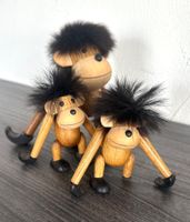3 Hängeaffen Klammeraffen Teakholz Stil Kay Bojesen