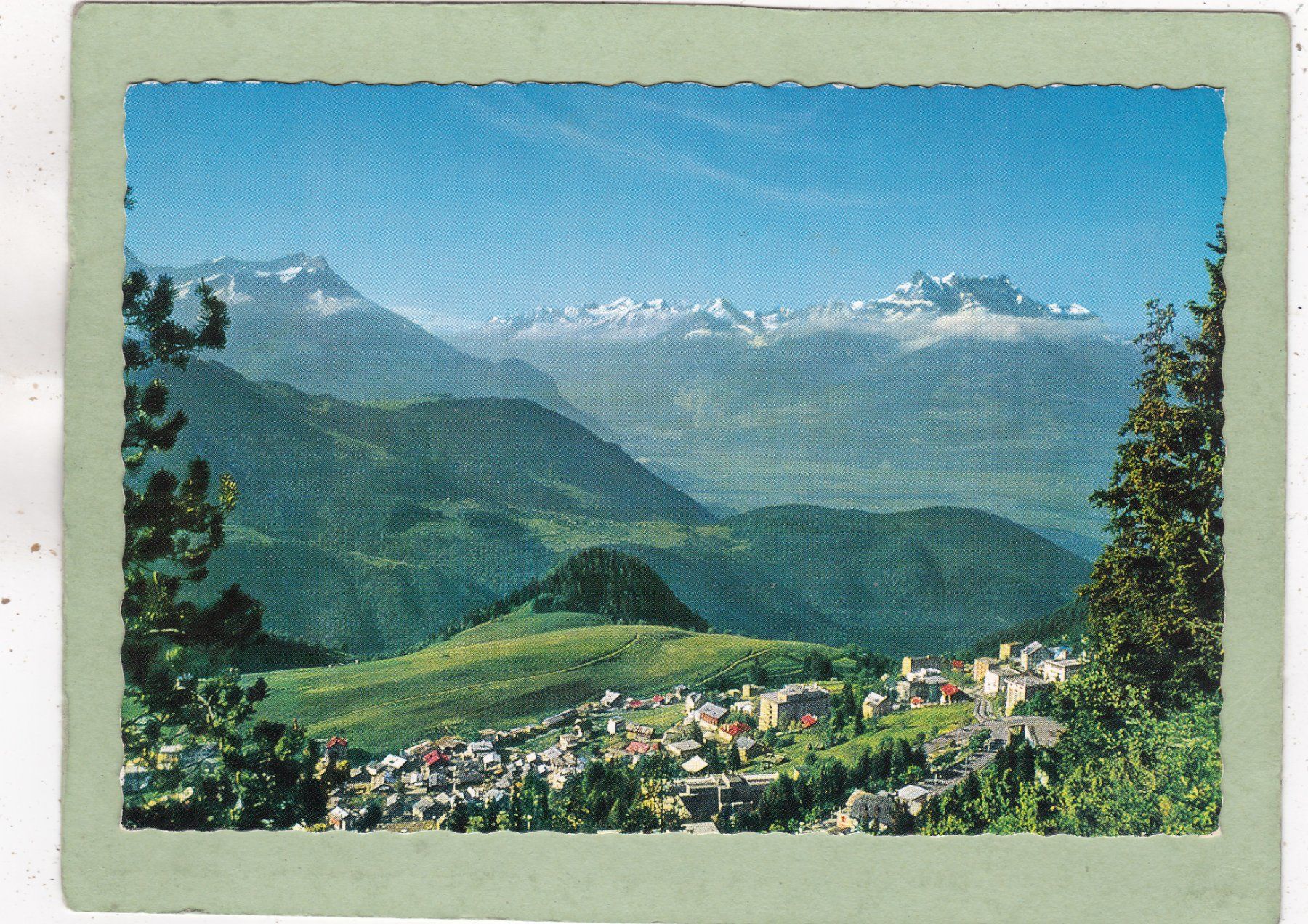 Ansichtskarten: Leysin  Les Dents du Midi 1973 – Gebraucht aus Herisau von Lisegrat2008