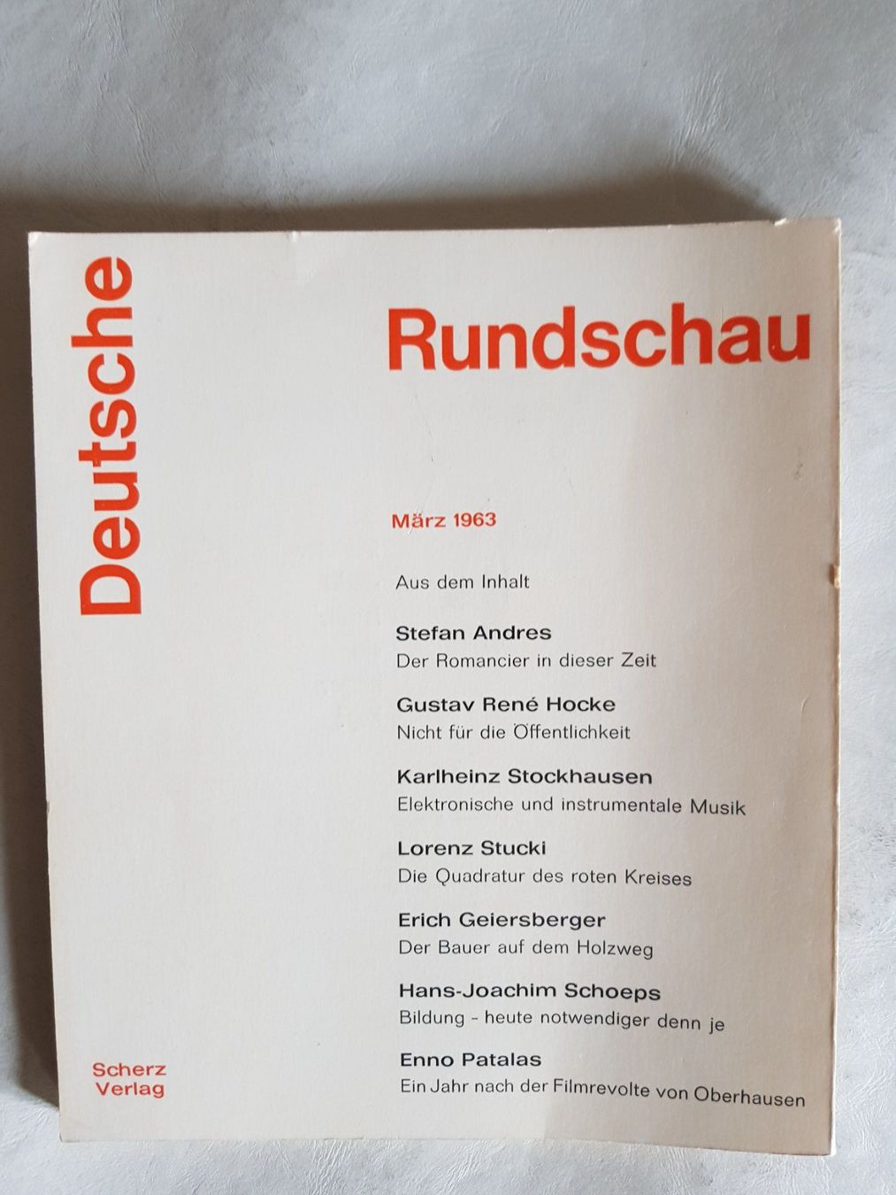 Libri: Deutsche Rundschau 3/1989 – Usato da Walterswil BE venduto da Lonitti 8