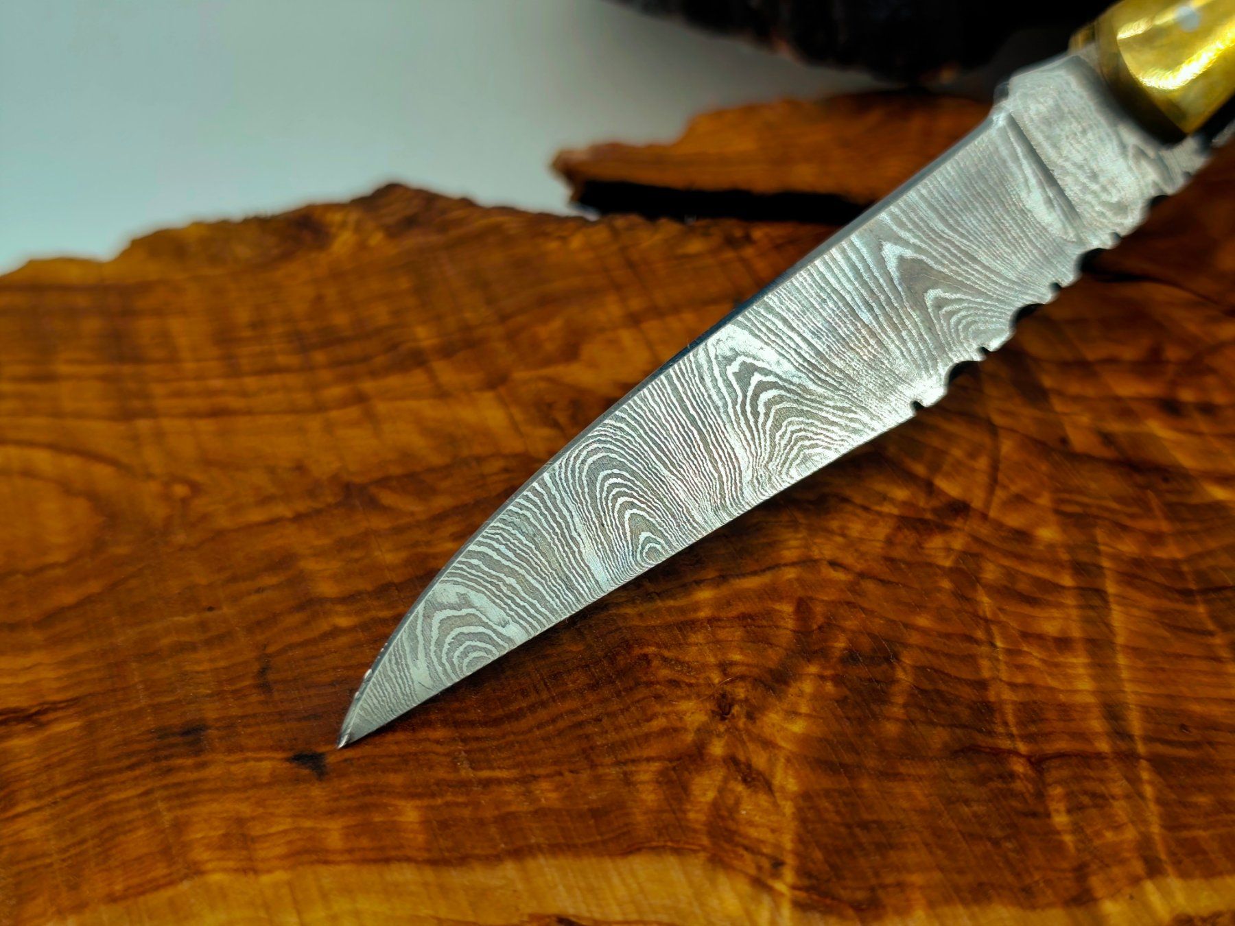 Accessori: Laguiole Damast Messer Klappmesser echtes Damastmesser – Nuovo e nell'imballaggio originale da Arlesheim venduto da Premius_1 2