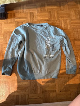 Pull garçon gamer taille 146/152 vert d'eau - Hiver 😎