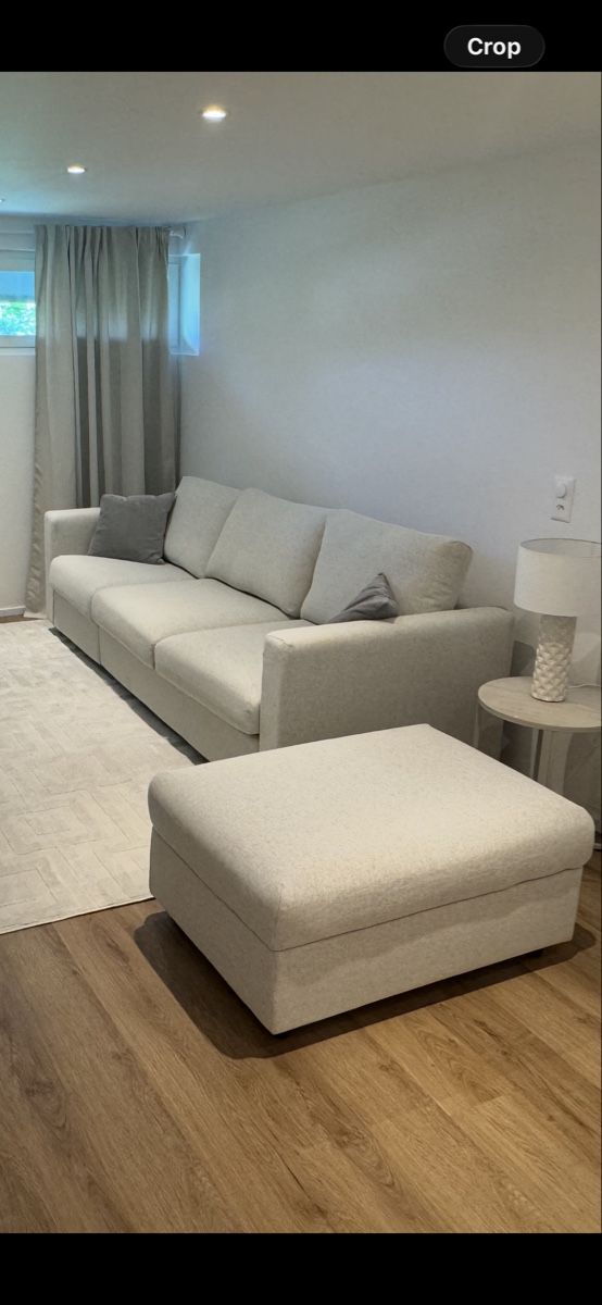 Sofas: IKEA VIMLE 3er-Bettsofa + Hocker, Gunnared beige  – Neu (gemäss Beschreibung) aus Rüschlikon von del_f9xw