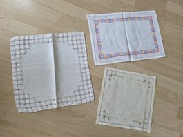 Handstickdeckeli, Tischsets, antike Deckchen