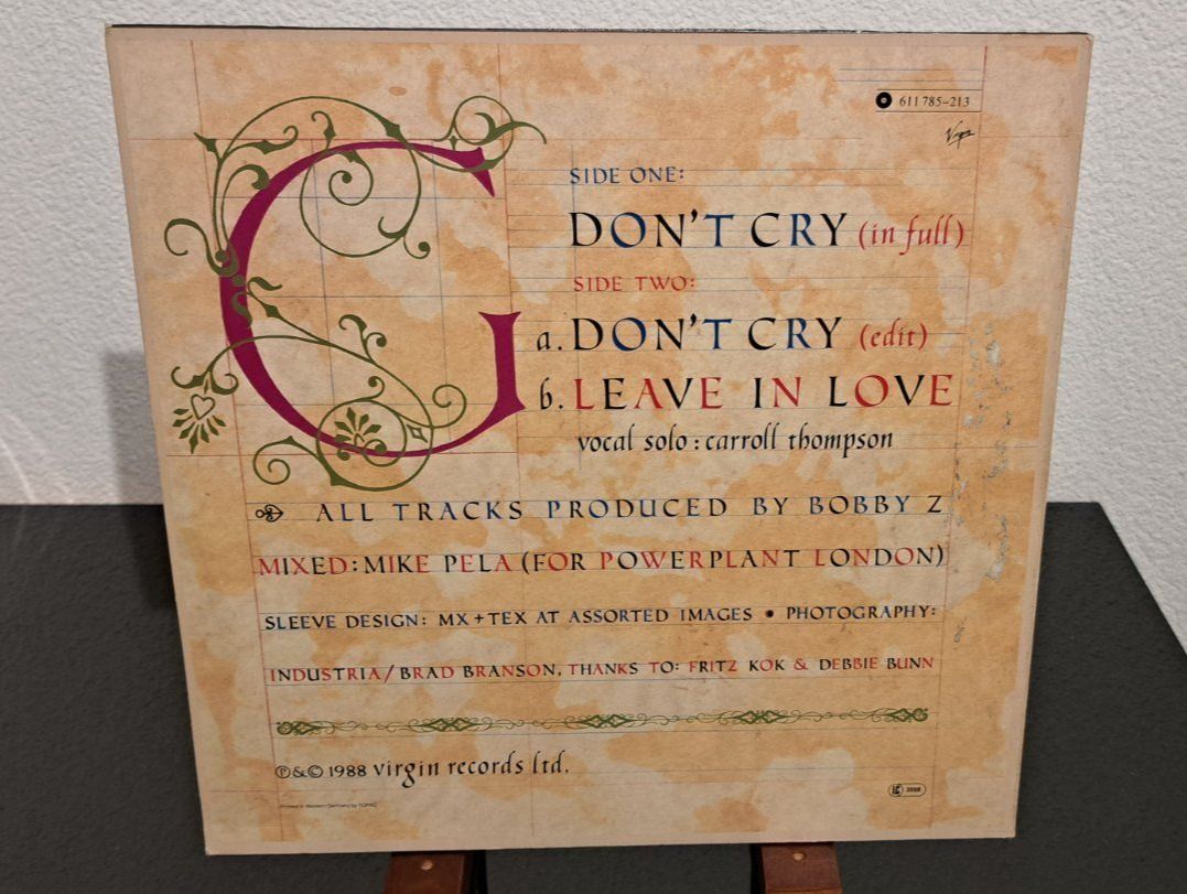 Dischi in vinile: Boy George Don't Cry Maxi-Single – Usato da Günsberg venduto da Fleder4 1