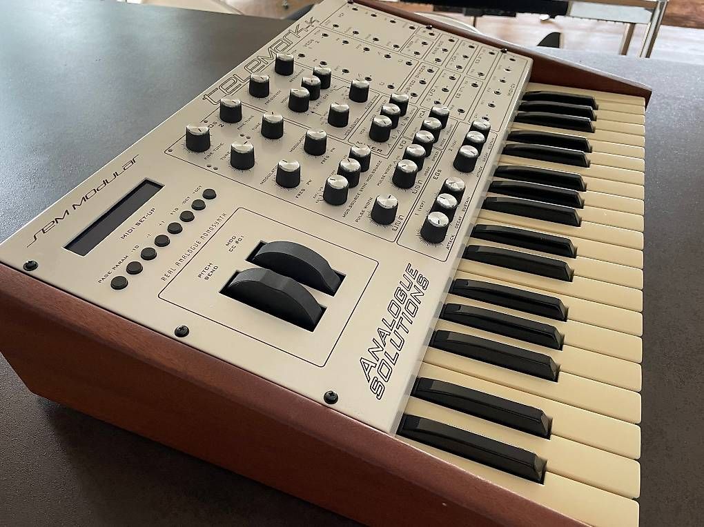 Strumenti musicali: Analog Solutions Telemark - (Oberheim SEM Stil), neuwertig – Nuovo (secondo la descrizione) da Kaltbach venduto da Balmung02 3