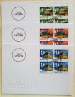 Z1) 1192-94, FDC 100 Jahre Postauto im 4-Block Kt. 72.-