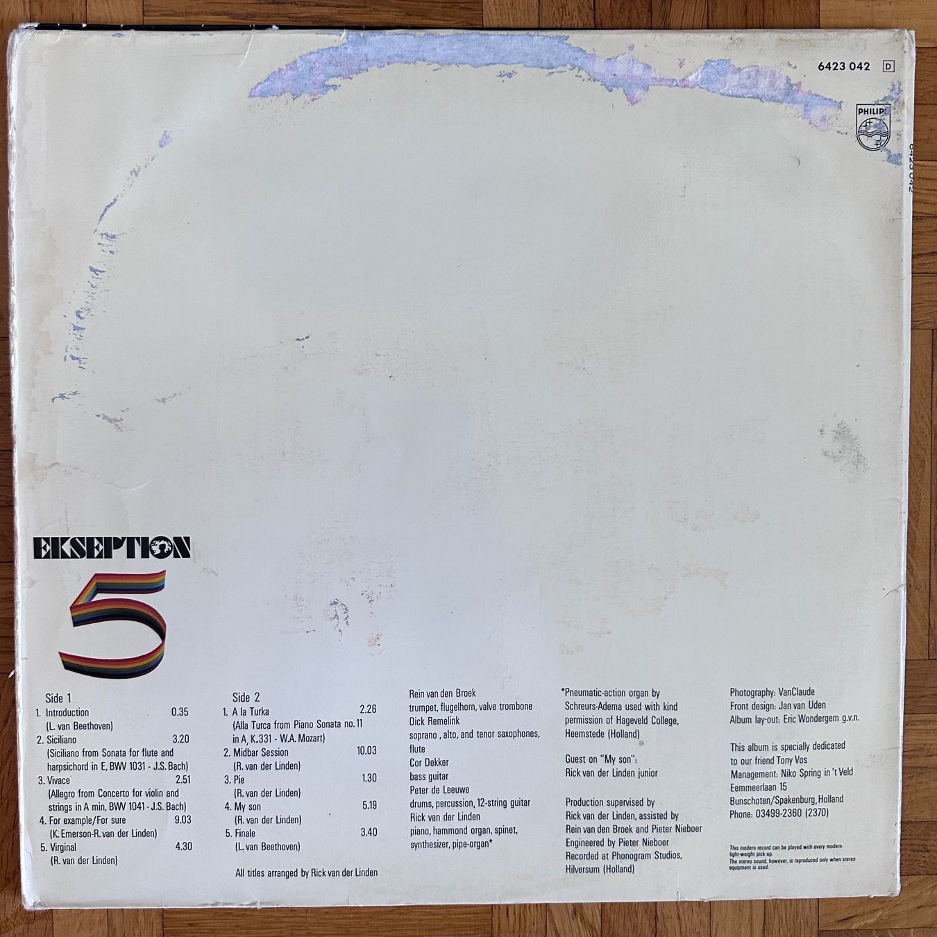 Vinyles: LP - Ekseption - 5 – D'occasion à Breganzona par Onairda75 1