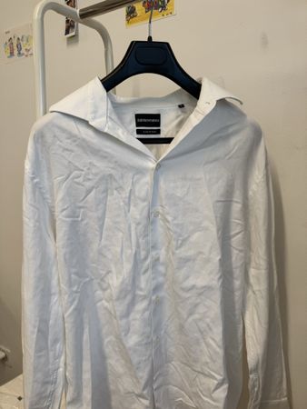 Emporio Armani Hemd Weiß Made in Italy XL