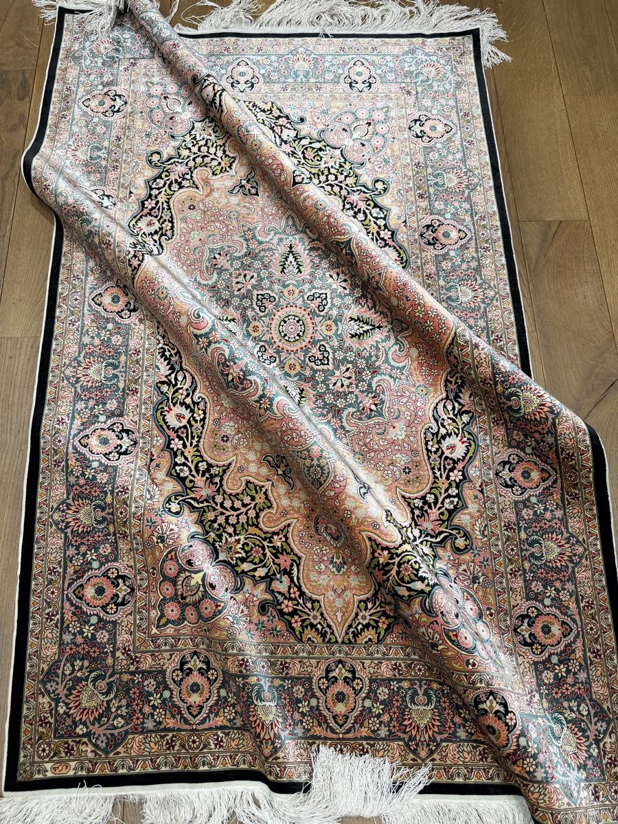 Tappeti: 14x14 Ultra Feiner Hereke - Seidenteppich – Usato da Bennau venduto da Mayer_Carpets 6