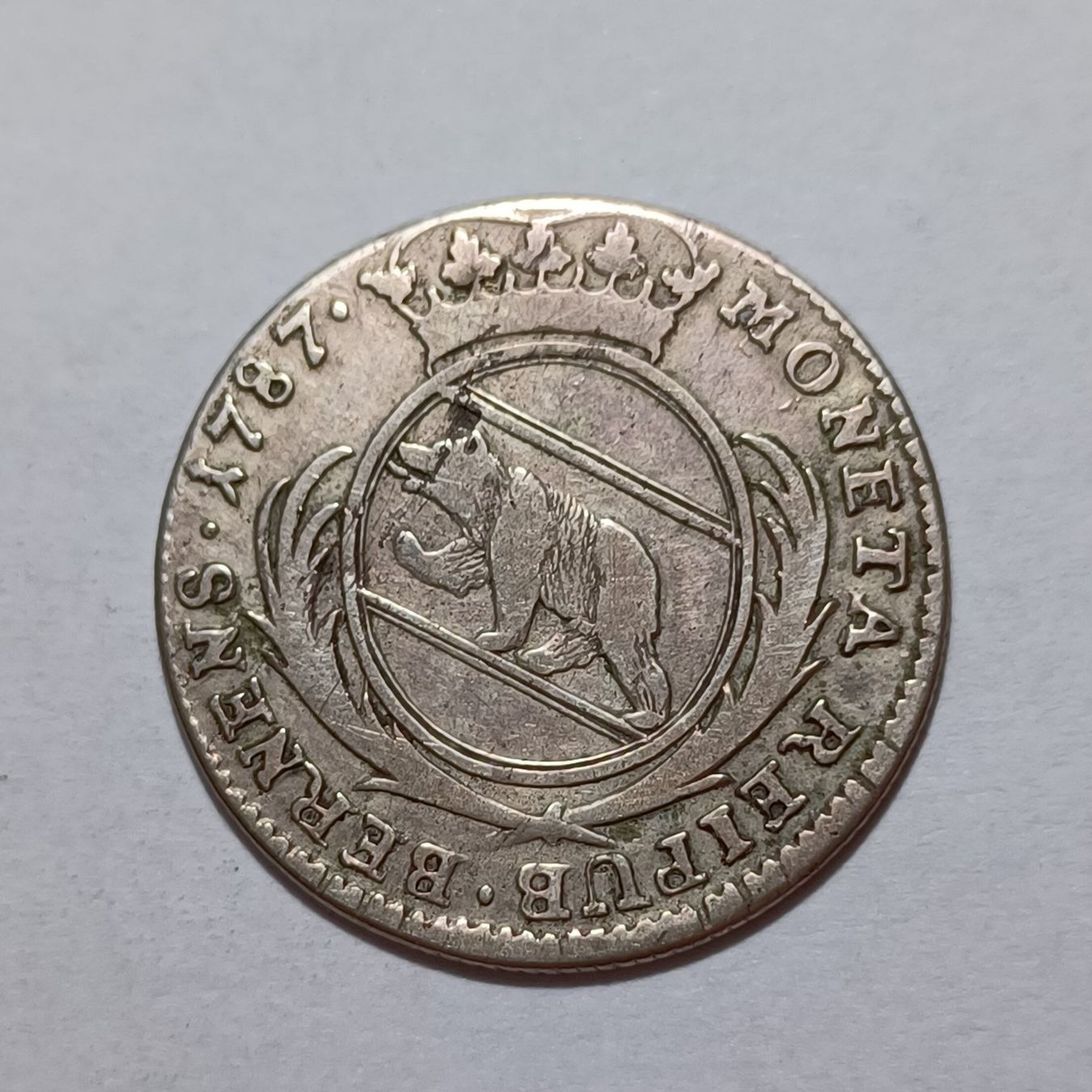 Alle Münzen: 20 Kreuzer 1787 Bern – Gebraucht aus Pfäffikon ZH von Schweizer_Muenzen