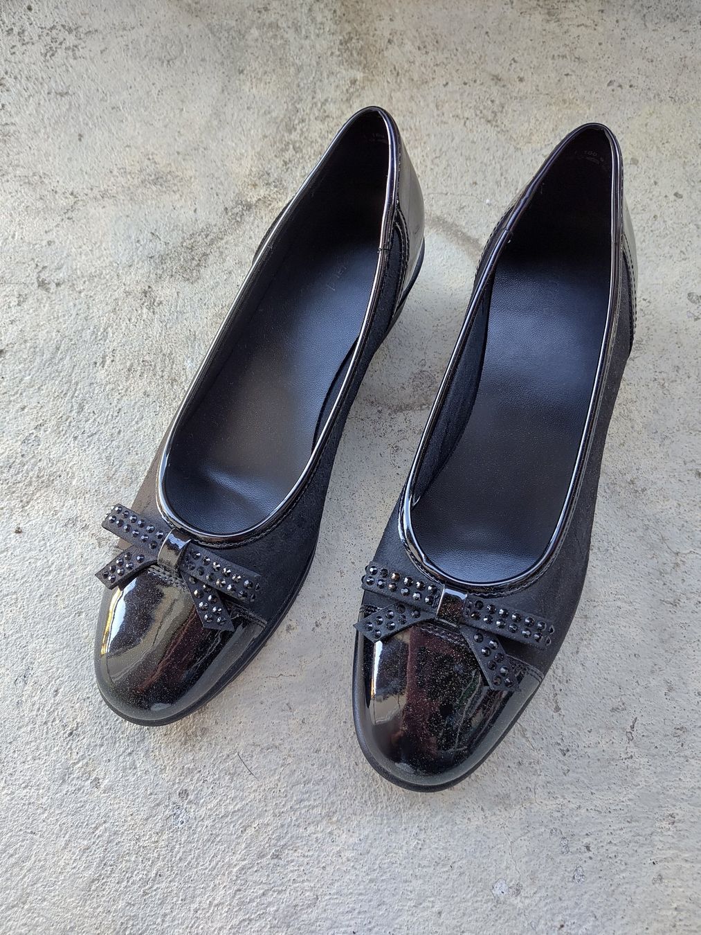 Graceland Scarpe da donna: Schwarze Keil-Ballerinas, Grösse 43 – Usato da Roggwil BE venduto da G4MER
