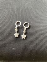 Sparkling Flower Drop Earrings