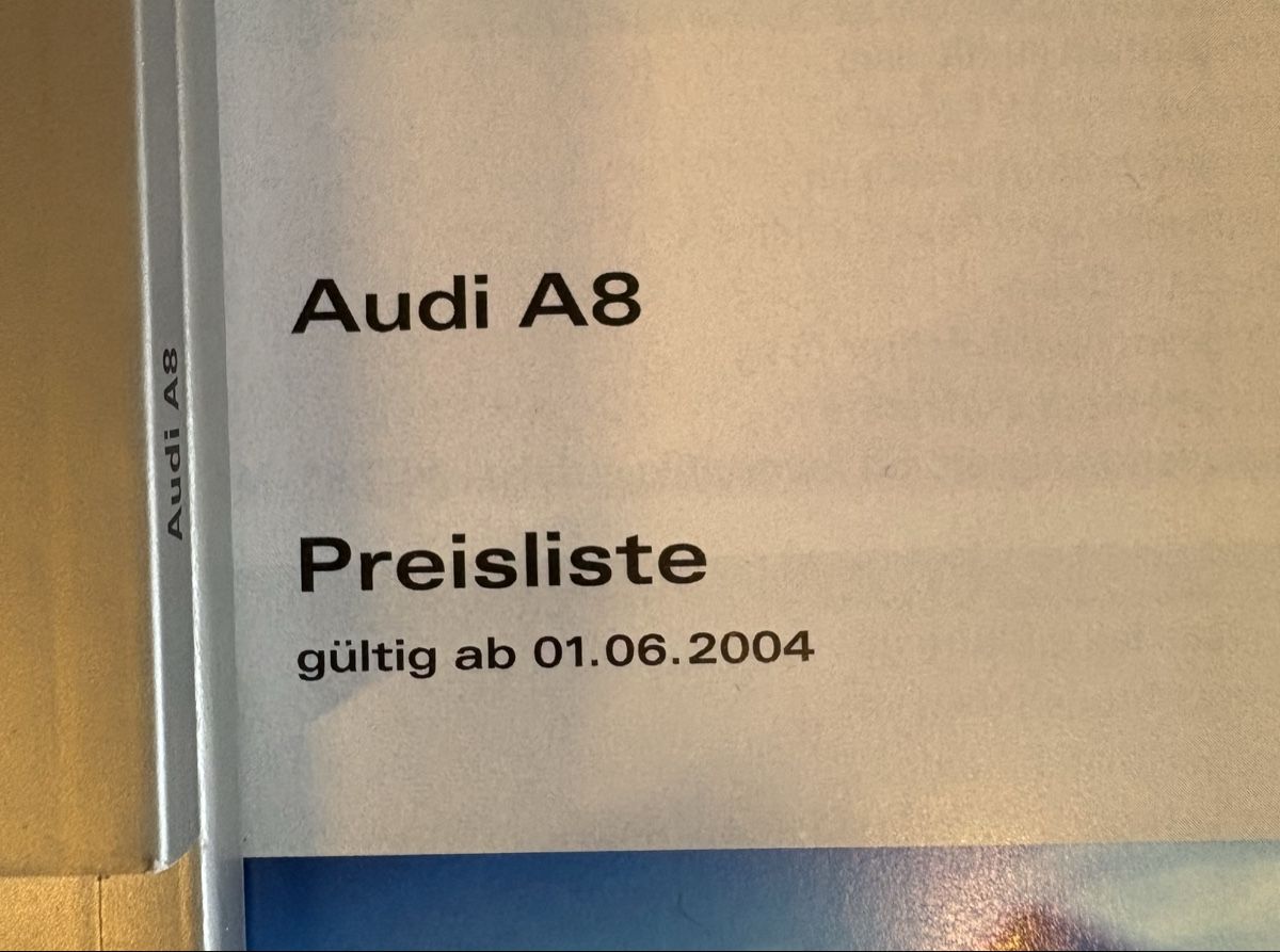 Audi Documenti: Audi A8 - Paket Prospekt / Katalog 2004 – Usato da Freienstein venduto da Golfbueb 2